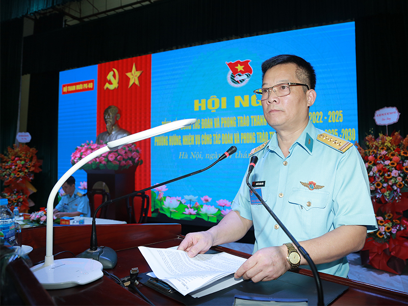 Bộ Tham mưu Phòng không - Không quân tổng kết công tác Đoàn và phong trào thanh niên giai đoạn 2022-2025