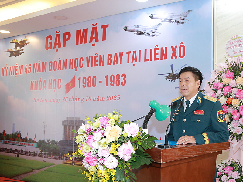 Đoàn học viên bay tại Liên Xô khóa học 1980-1983 gặp mặt nhân kỷ niệm 45 năm ngày nhập học