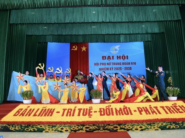 Hội phụ nữ Trung đoàn 916 tổ chức Đại hội nhiệm kỳ 2025-2030