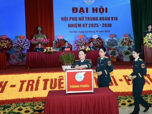 Hội phụ nữ Trung đoàn 916 tổ chức Đại hội nhiệm kỳ 2025-2030