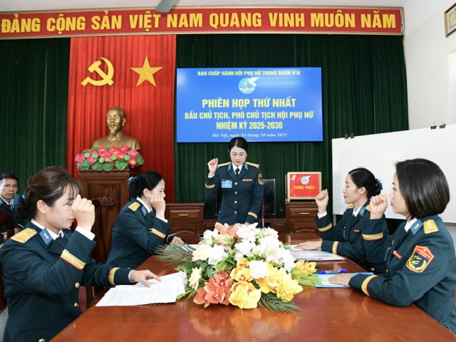 Hội phụ nữ Trung đoàn 916 tổ chức Đại hội nhiệm kỳ 2025-2030