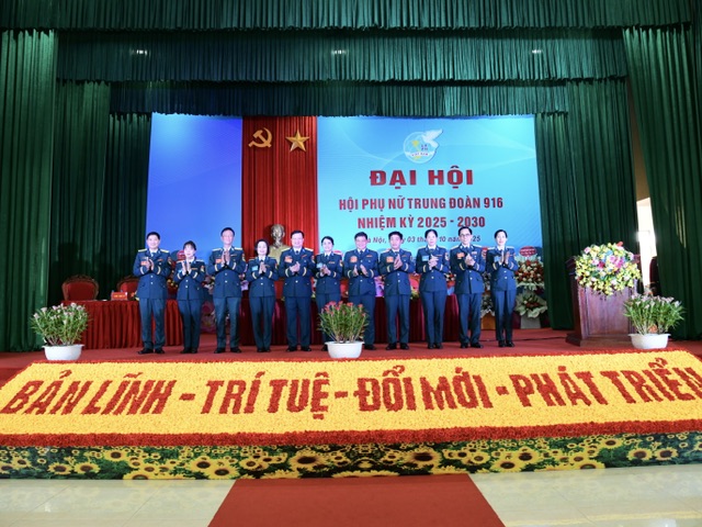 Hội phụ nữ Trung đoàn 916 tổ chức Đại hội nhiệm kỳ 2025-2030