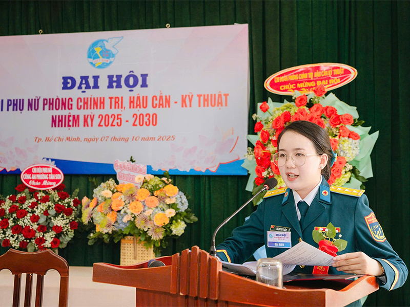 Hội Phụ nữ Phòng Chính trị, Hậu cần - Kỹ thuật Sư đoàn 367 tổ chức Đại hội nhiệm kỳ 2025-2030