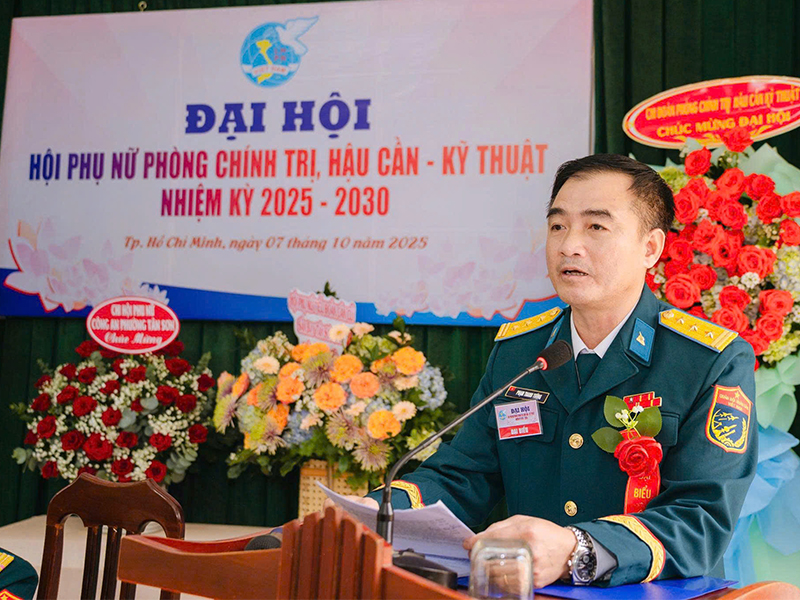 Hội Phụ nữ Phòng Chính trị, Hậu cần - Kỹ thuật Sư đoàn 367 tổ chức Đại hội nhiệm kỳ 2025-2030
