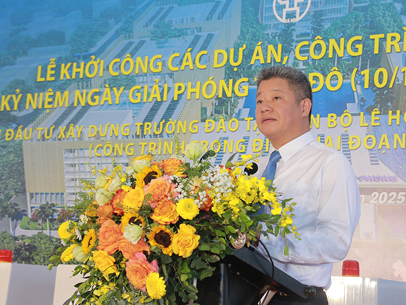 Khởi công dự án xây dựng Trường Đào tạo cán bộ Lê Hồng Phong TP Hà Nội