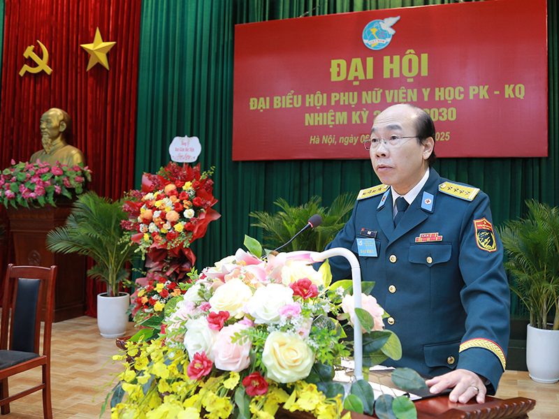 Đại hội đại biểu Hội Phụ nữ cơ sở Viện Y học Phòng không - Không quân nhiệm kỳ 2025-2030 thành công tốt đẹp