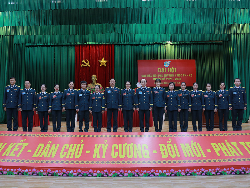 Đại hội đại biểu Hội Phụ nữ cơ sở Viện Y học Phòng không - Không quân nhiệm kỳ 2025-2030 thành công tốt đẹp