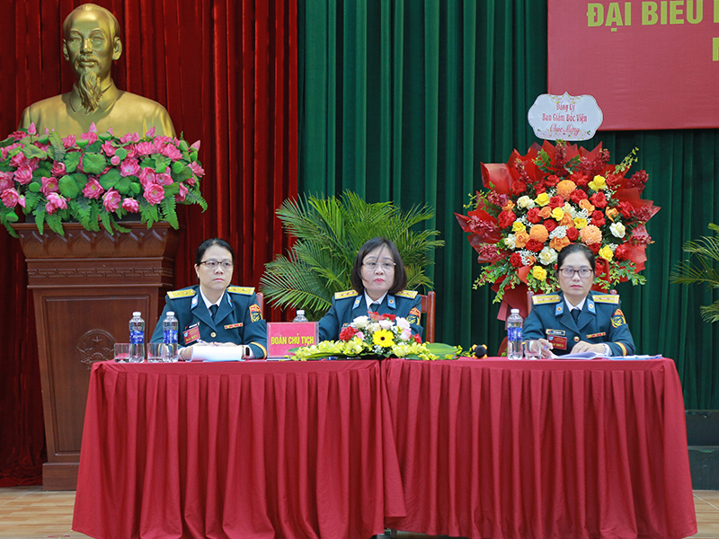 Đại hội đại biểu Hội Phụ nữ cơ sở Viện Y học Phòng không - Không quân nhiệm kỳ 2025-2030 thành công tốt đẹp