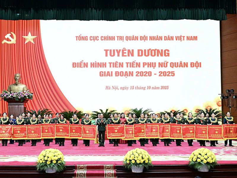 Tổng cục Chính trị Tuyên dương điển hình tiên tiến Phụ nữ Quân đội giai đoạn 2020-2025