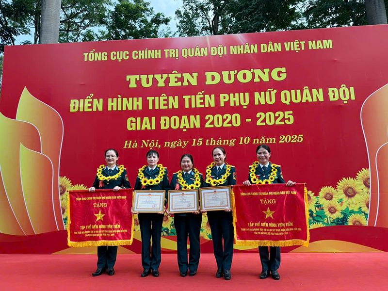 Tổng cục Chính trị Tuyên dương điển hình tiên tiến Phụ nữ Quân đội giai đoạn 2020-2025