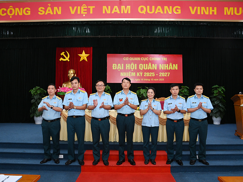 Đại hội quân nhân cơ quan Cục Chính trị Quân chủng PK-KQ nhiệm kỳ 2025 - 2027