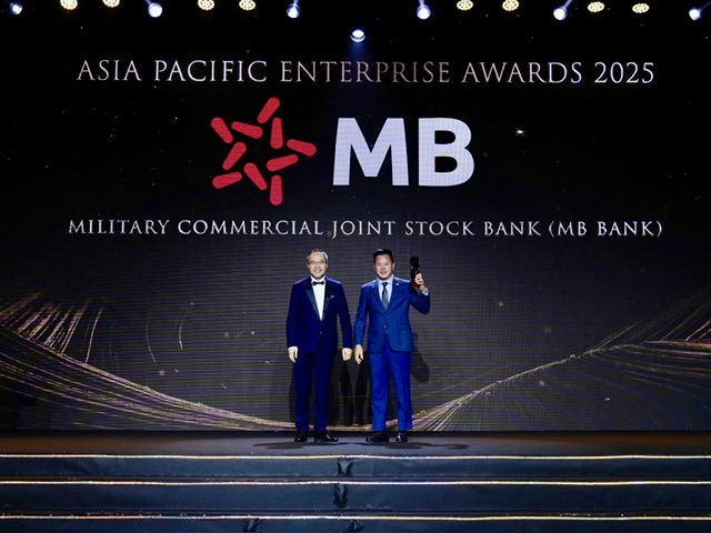 MB lần thứ sáu liên tiếp được vinh danh “Doanh nghiệp xuất sắc châu Á” năm 2025
