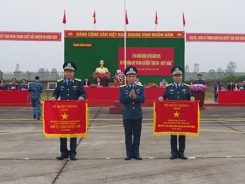 Các đơn vị trong Quân chủng Phòng không - Không quân đồng loạt tổ chức Lễ ra quân huấn luyện năm 2025