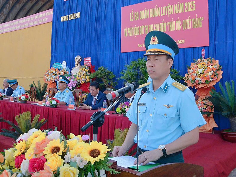 Các đơn vị trong Quân chủng Phòng không - Không quân đồng loạt tổ chức Lễ ra quân huấn luyện năm 2025