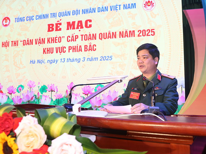 Tổng Cục Chính trị bế mạc Hội thi “Dân vận khéo” toàn quân năm 2025 khu vực phía Bắc