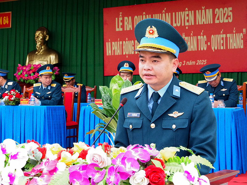 Các đơn vị trong Quân chủng Phòng không - Không quân tổ chức Lễ ra quân huấn luyện năm 2025