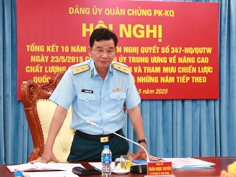 Đảng ủy Quân chủng Phòng không - Không quân tổng kết 10 năm thực hiện Nghị quyết 347 của Quân ủy Trung ương