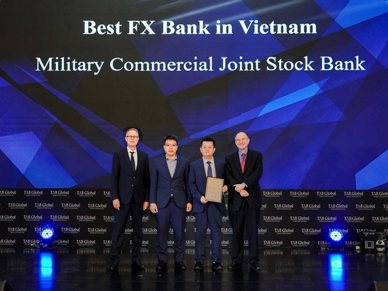 MB hai năm liên tiếp nhận danh hiệu “Ngân hàng ngoại hối tốt nhất Việt Nam” từ The Asian Banker
