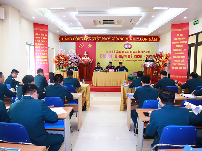 Đảng bộ Công ty đầu tư và xây lắp ACC tổ chức Đại hội nhiệm kỳ 2020-2025
