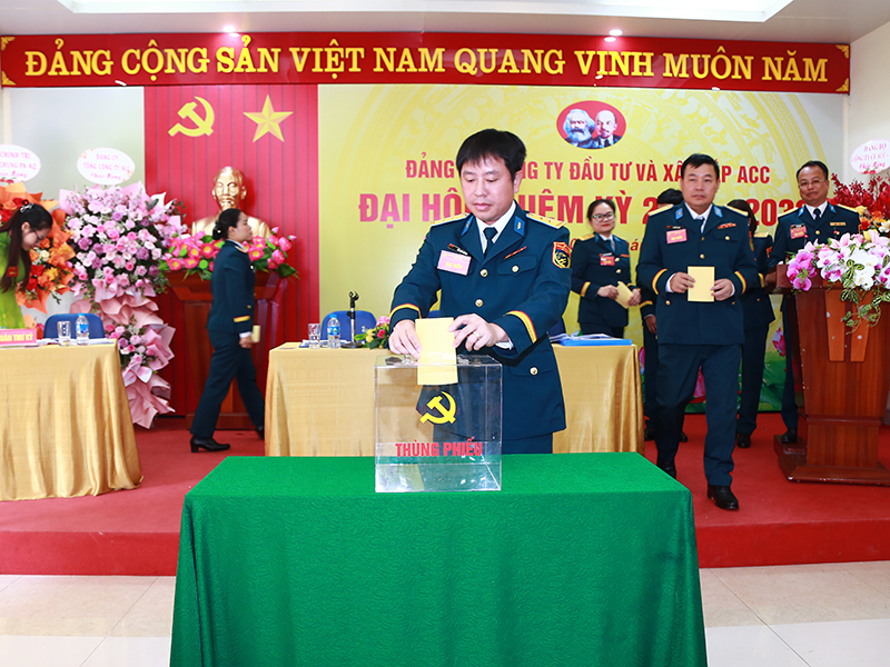 Đảng bộ Công ty đầu tư và xây lắp ACC tổ chức Đại hội nhiệm kỳ 2020-2025