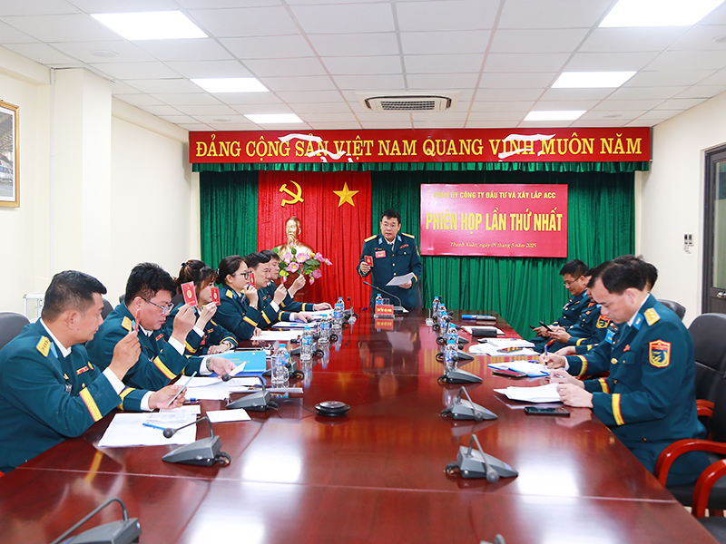 Đảng bộ Công ty đầu tư và xây lắp ACC tổ chức Đại hội nhiệm kỳ 2020-2025
