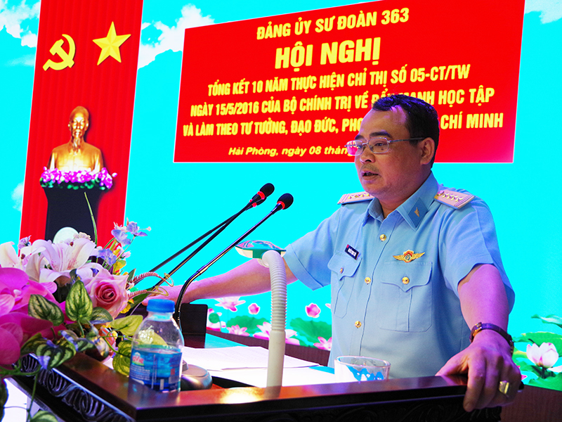 Các đơn vị trong Quân chủng Phòng không - Không quân tổng kết 10 năm thực hiện Chỉ thị 05 của Bộ Chính trị