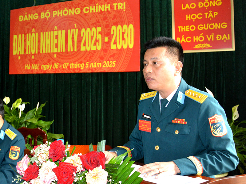Đảng bộ Phòng Chính trị, Học viện PK-KQ tổ chức Đại hội nhiệm kỳ 2025-2030