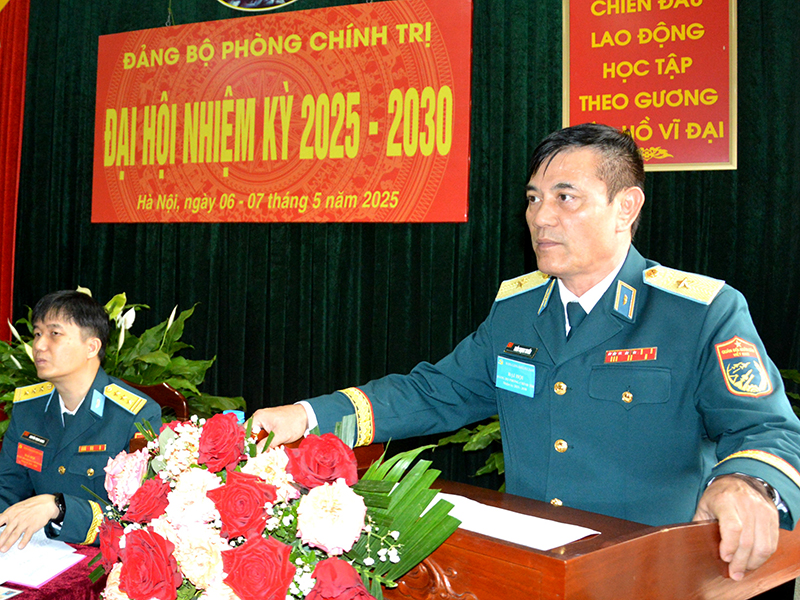 Đảng bộ Phòng Chính trị, Học viện PK-KQ tổ chức Đại hội nhiệm kỳ 2025-2030