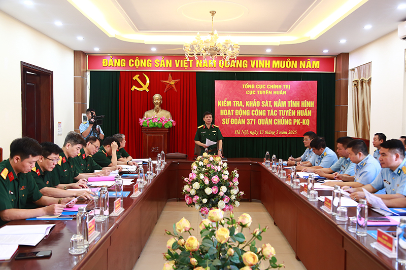 Cục Tuyên huấn, Tổng cục Chính trị kiểm tra, khảo sát, nắm tình hình hoạt động công tác Tuyên huấn tại Sư đoàn 371 và Lữ đoàn Thông tin 26