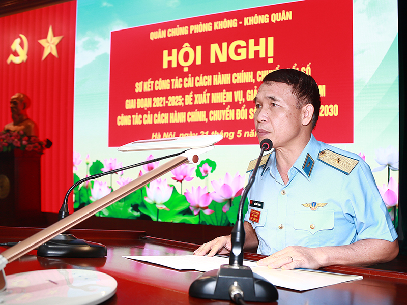 Quân chủng Phòng không - Không quân sơ kết công tác cải cách hành chính, chuyển đổi số giai đoạn 2021-2025