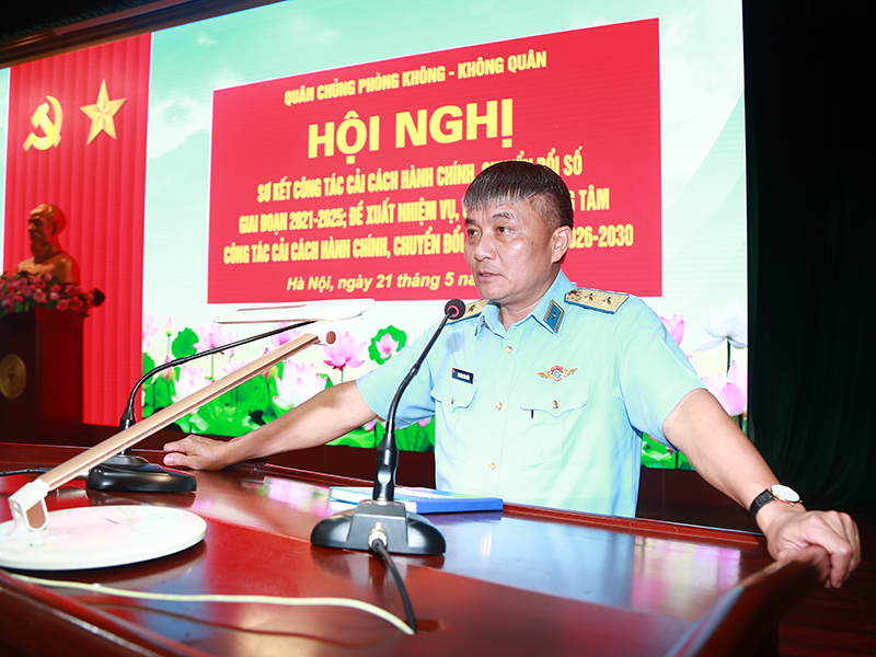 Quân chủng Phòng không - Không quân sơ kết công tác cải cách hành chính, chuyển đổi số giai đoạn 2021-2025
