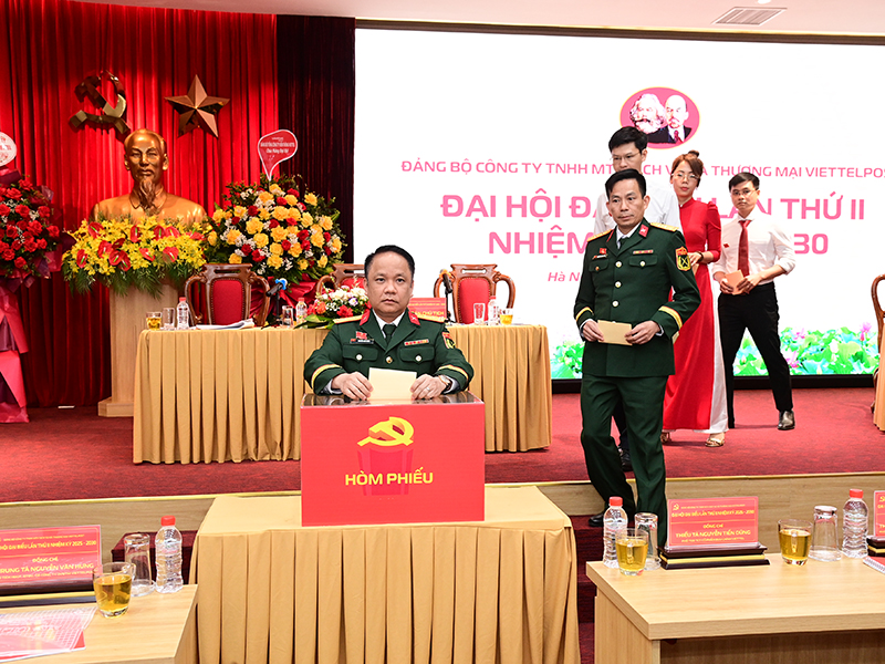 Đảng bộ Công ty Trách nhiệm hữu hạn (TNHH) Một thành viên (MTV) Dịch vụ và Thương mại VIETTELPOST tổ chức Đại hội đại biểu nhiệm kỳ 2025-2030