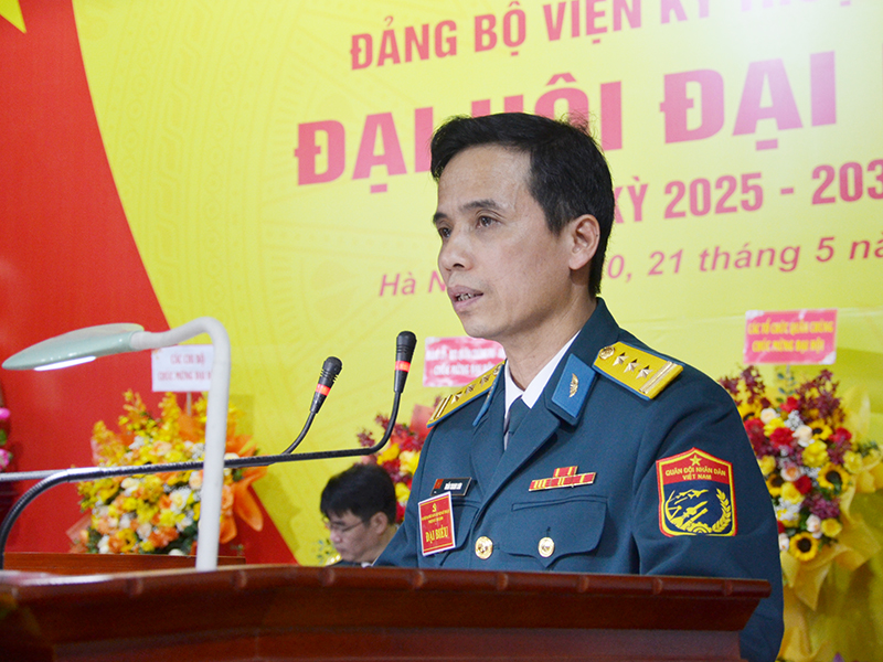 Đảng bộ Viện Kỹ thuật Phòng Không-Không Quân tổ chức thành công Đại hội đại biểu nhiệm kỳ 2025-2030