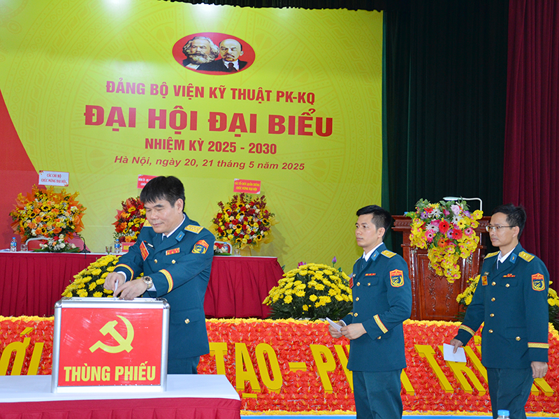 Đảng bộ Viện Kỹ thuật Phòng Không-Không Quân tổ chức thành công Đại hội đại biểu nhiệm kỳ 2025-2030