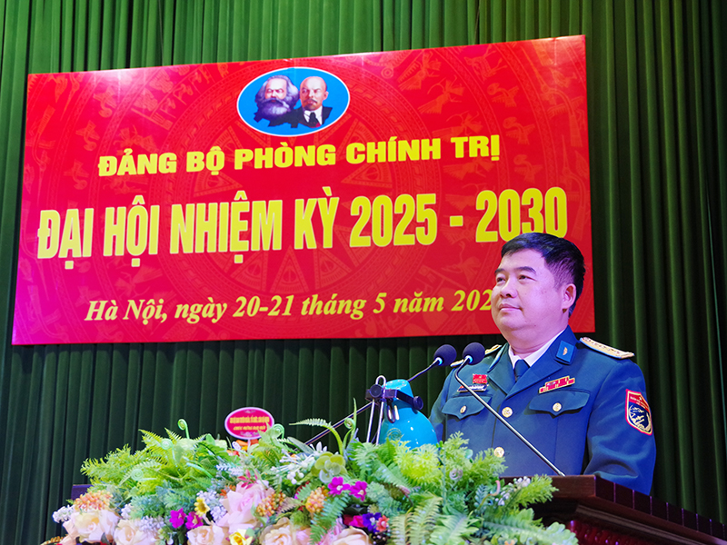 Đảng bộ Phòng Chính trị Sư đoàn 371 tổ chức thành công Đại hội Đảng bộ nhiệm kỳ 2025-2030
