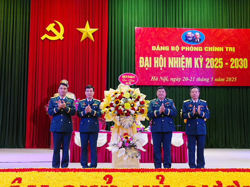 Đảng bộ Phòng Chính trị Sư đoàn 371 tổ chức thành công Đại hội Đảng bộ nhiệm kỳ 2025-2030