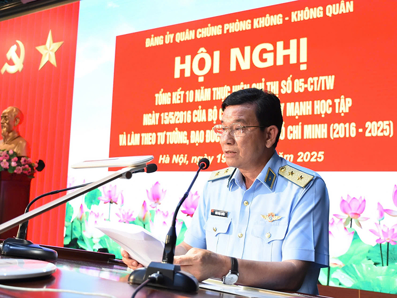 Đảng ủy Quân chủng Phòng không - Không quân tổng kết 10 năm thực hiện Chỉ thị số 05 của Bộ Chính trị (giai đoạn 2016 - 2025)