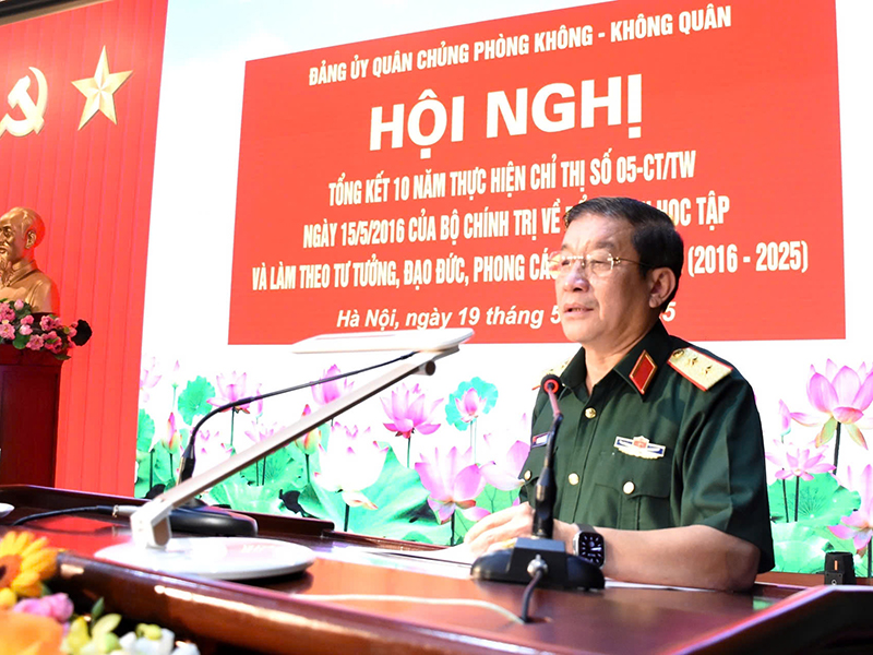 Đảng ủy Quân chủng Phòng không - Không quân tổng kết 10 năm thực hiện Chỉ thị số 05 của Bộ Chính trị (giai đoạn 2016 - 2025)