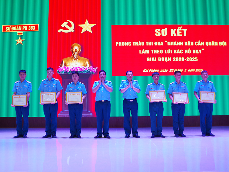 Sư đoàn 363 sơ kết Phong trào thi đua “Ngành Hậu cần Quân đội làm theo lời Bác Hồ dạy” giai đoạn 2020 - 2025