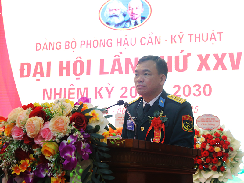 Đảng bộ Phòng Hậu cần - Kỹ thuật, Sư đoàn 361 tổ chức Đại hội nhiệm kỳ 2025-2030