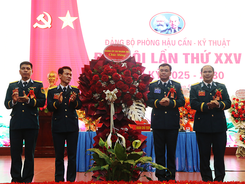 Đảng bộ Phòng Hậu cần - Kỹ thuật, Sư đoàn 361 tổ chức Đại hội nhiệm kỳ 2025-2030