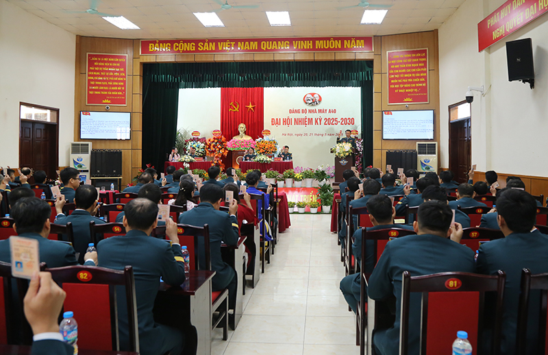 Đảng bộ Nhà máy A40 tổ chức Đại hội nhiệm kỳ 2025 - 2030