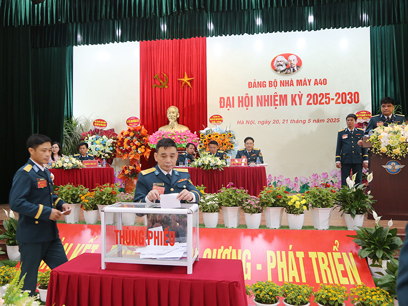 Đảng bộ Nhà máy A40 tổ chức Đại hội nhiệm kỳ 2025 - 2030