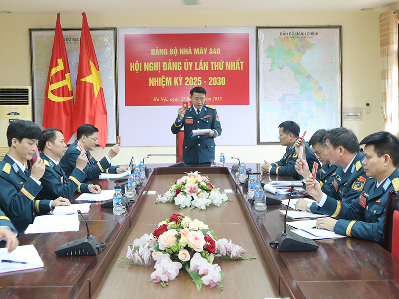 Đảng bộ Nhà máy A40 tổ chức Đại hội nhiệm kỳ 2025 - 2030