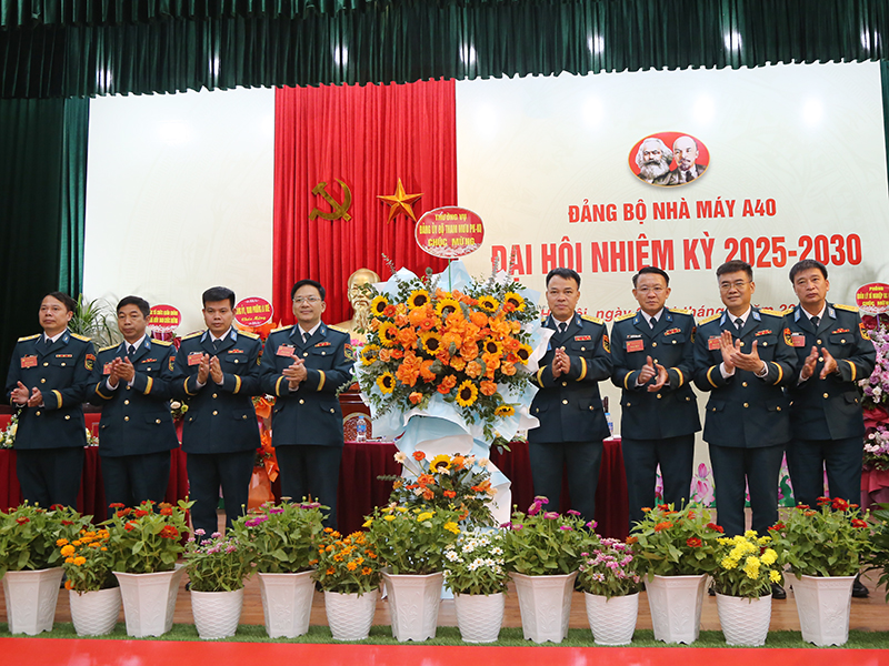 Đảng bộ Nhà máy A40 tổ chức Đại hội nhiệm kỳ 2025 - 2030