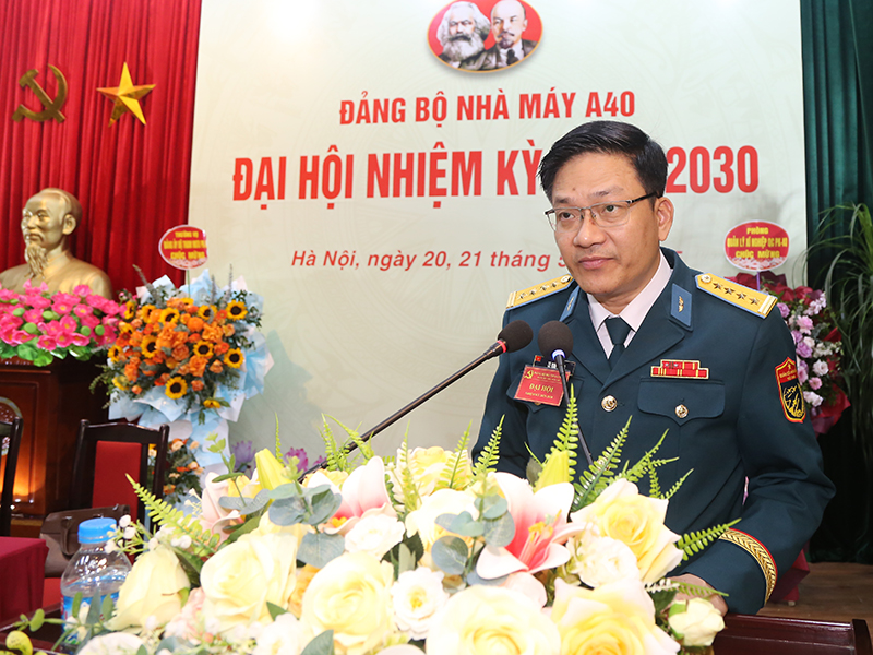 Đảng bộ Nhà máy A40 tổ chức Đại hội nhiệm kỳ 2025 - 2030