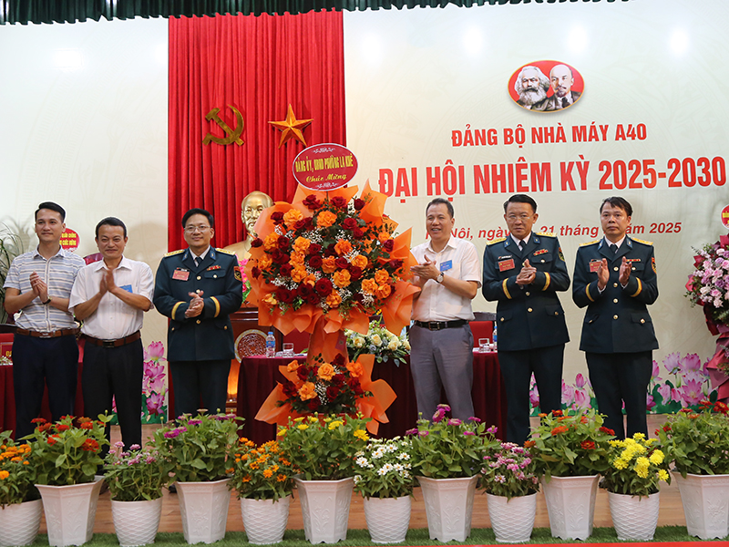 Đảng bộ Nhà máy A40 tổ chức Đại hội nhiệm kỳ 2025 - 2030