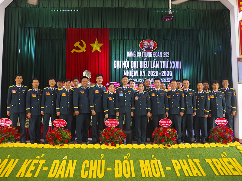 Đảng bộ Trung đoàn 292 tổ chức Đại hội đại biểu nhiệm kỳ 2025 - 2030