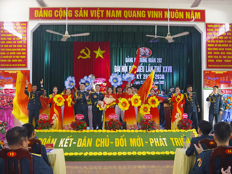 Đảng bộ Trung đoàn 292 tổ chức Đại hội đại biểu nhiệm kỳ 2025 - 2030