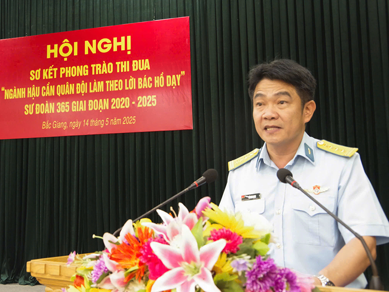 Sư đoàn 365 sơ kết Phong trào thi đua “Ngành Hậu cần Quân đội làm theo lời Bác Hồ dạy”
